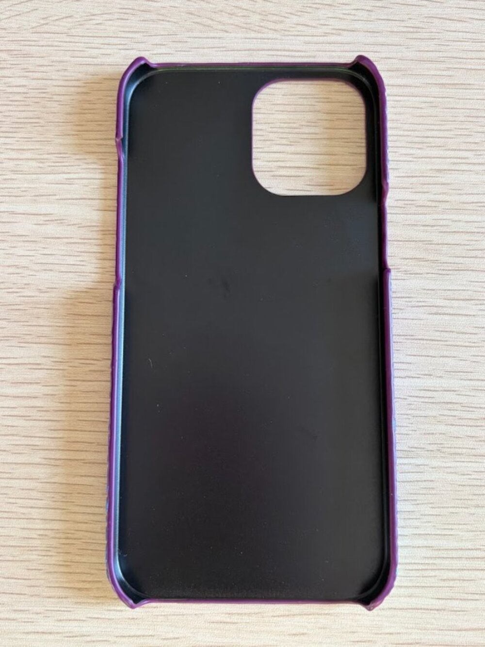 4 for $12 Iridescent Purple Blue Croc Embossed iPhone 12 Pro Max Case - Picture 7 of 8